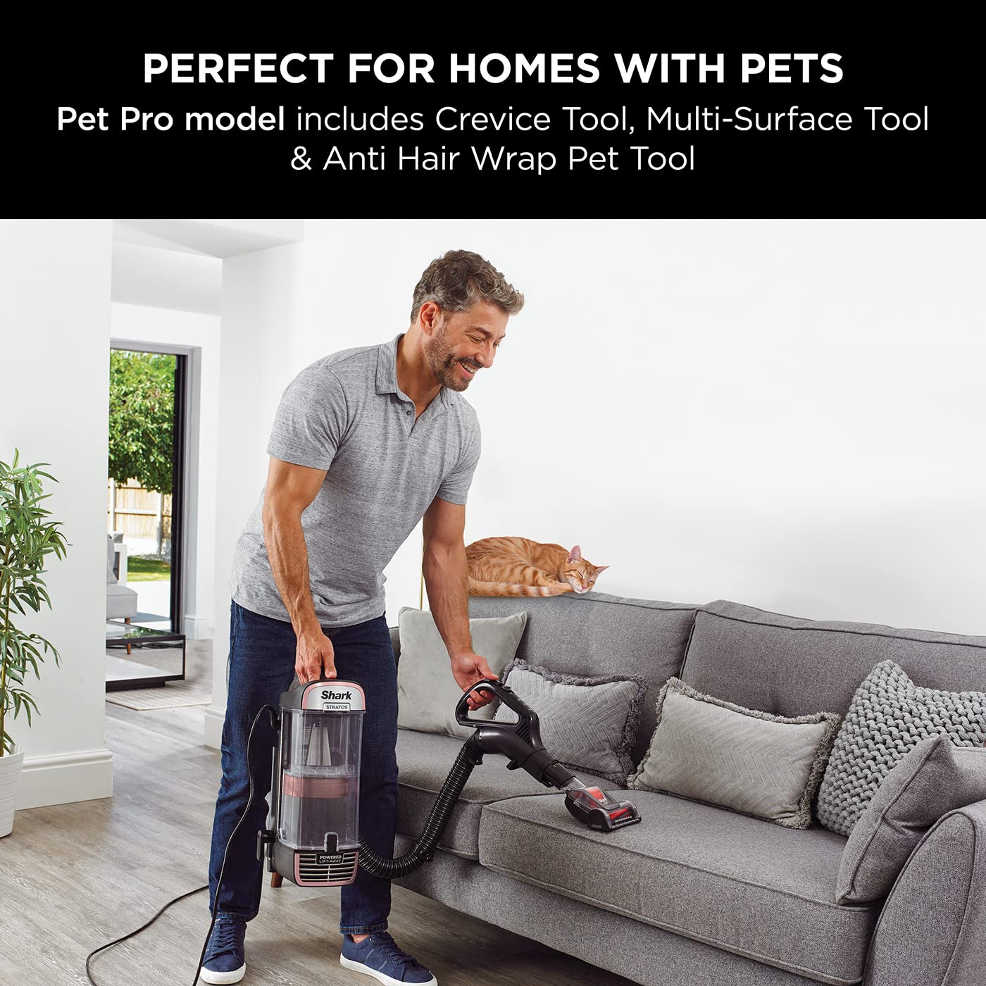Shark Corded Upright Vacuum Cleaner 1.1L with Lift-Away Technology