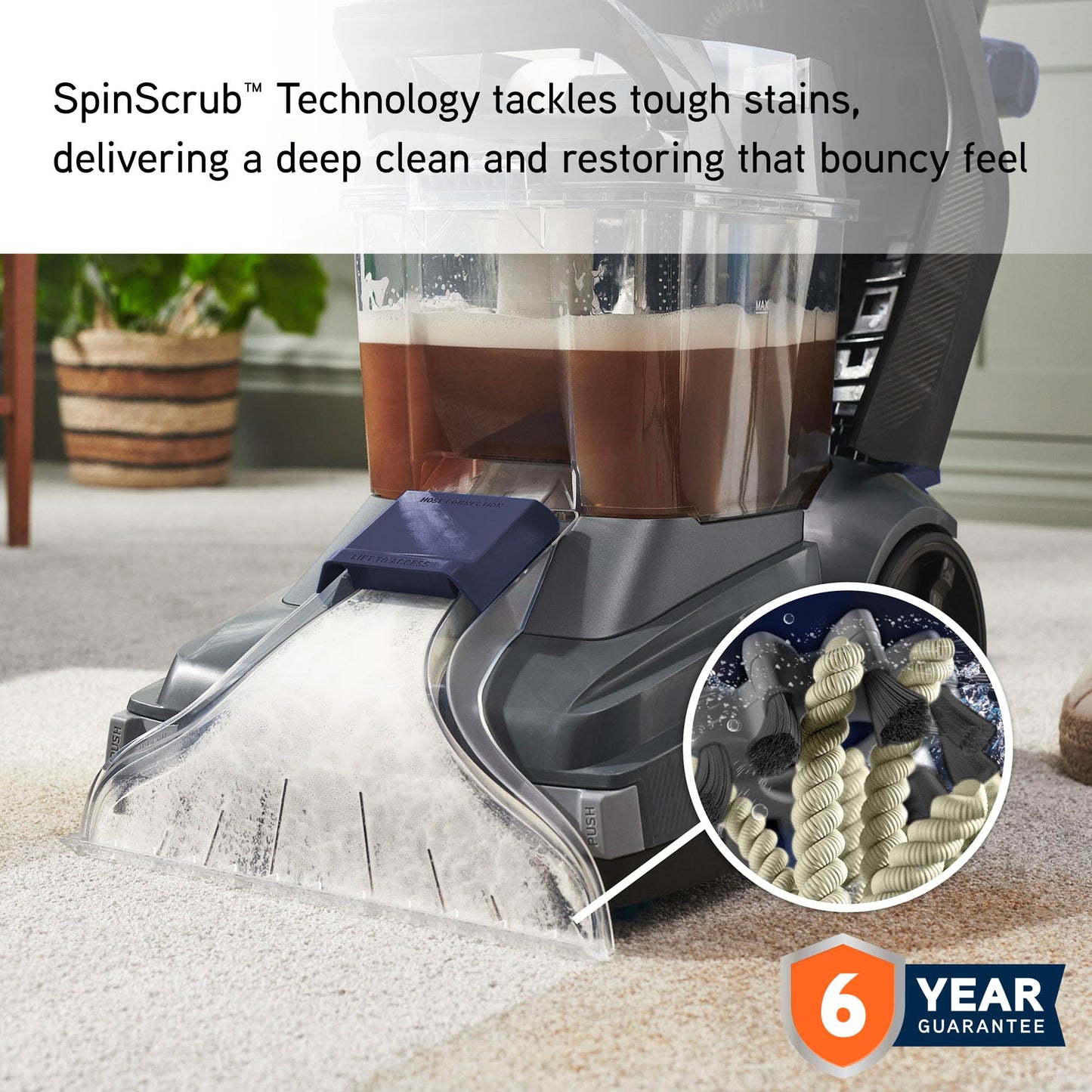 Vax Rapid Power 2 Reach Carpet Cleaner | Leaves carpets dry in under 1 hr | XL Reach & Capacity | Extra Tools - CDCW-RPXLR