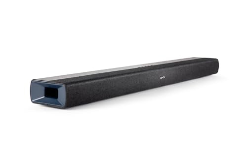 Denon DHT-S218 Soundbar with Dolby Atmos, 4K HDMI eARC, Built-In Down-Firing Subwoofers, Dialog Enhancer, Bluetooth - Black