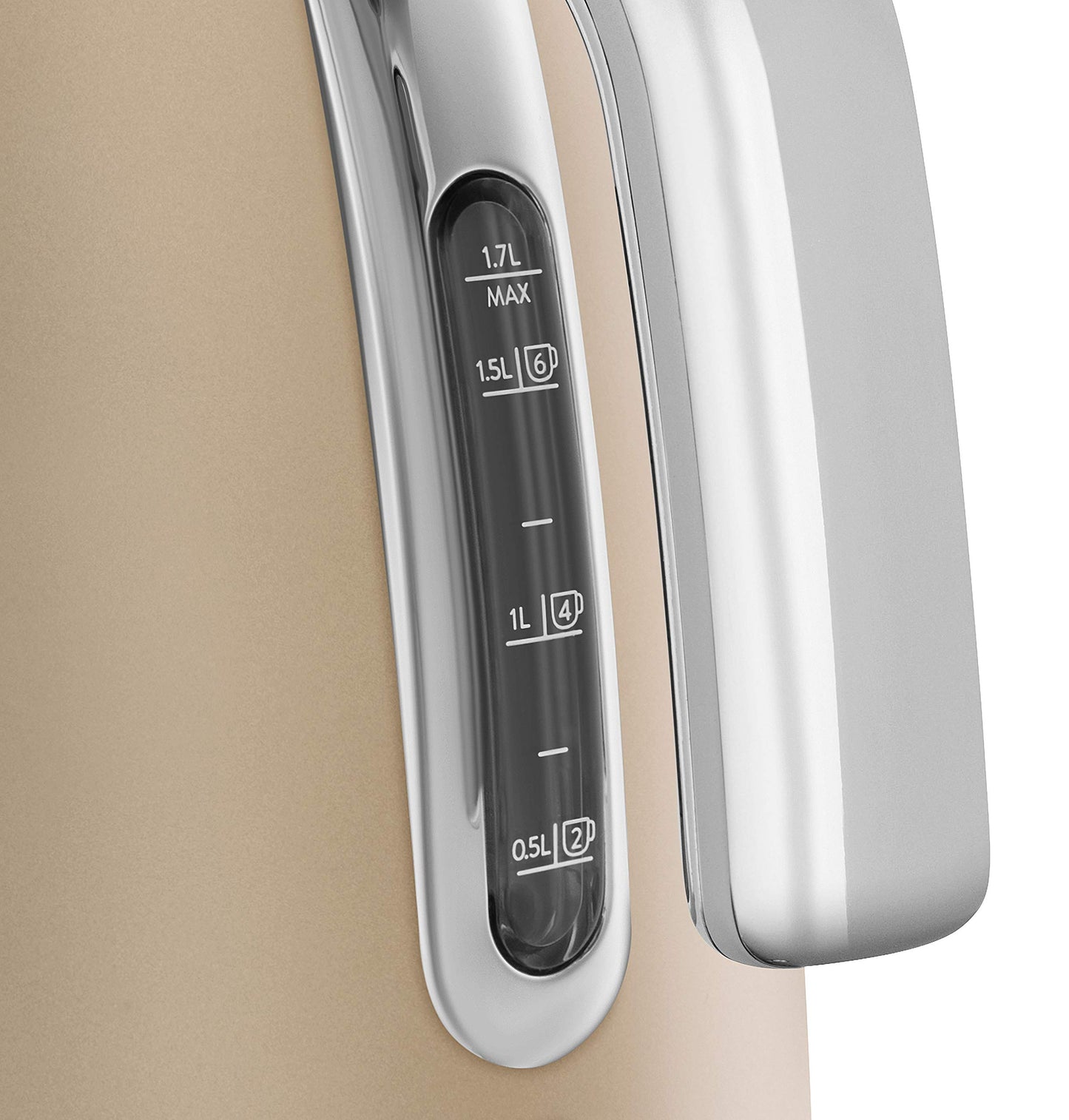 Smeg 50’s Style Jug Kettle, Soft Opening, 360 Swivel Base, Anti-Slip Feet, 300W, 1.7L, Matte Champagne Gold