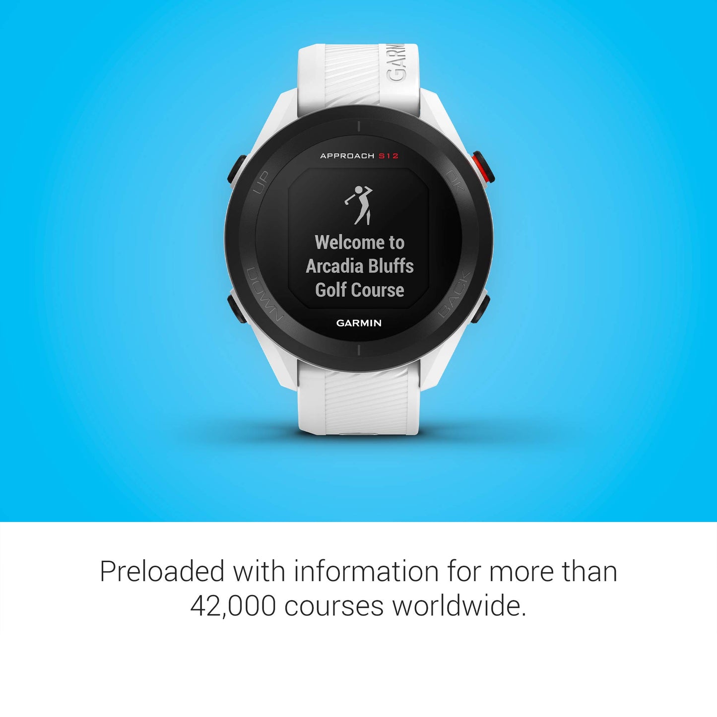 Garmin Approach S12, Easy-to-Use GPS Golf Watch