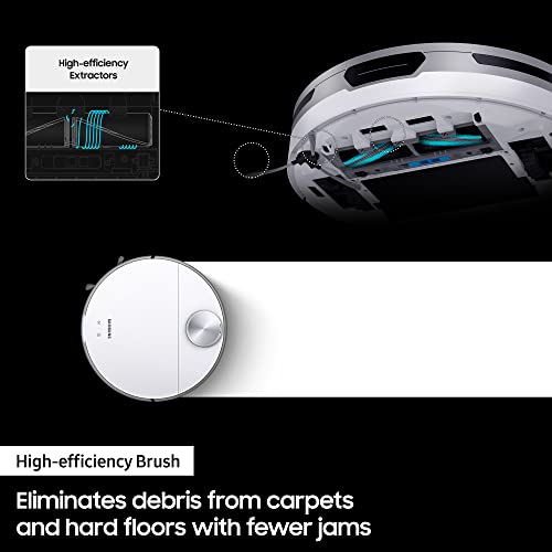 Samsung Jet Bot™ Robot Vacuum Cleaner Max 60W Suction Power VR30T80313W/EU