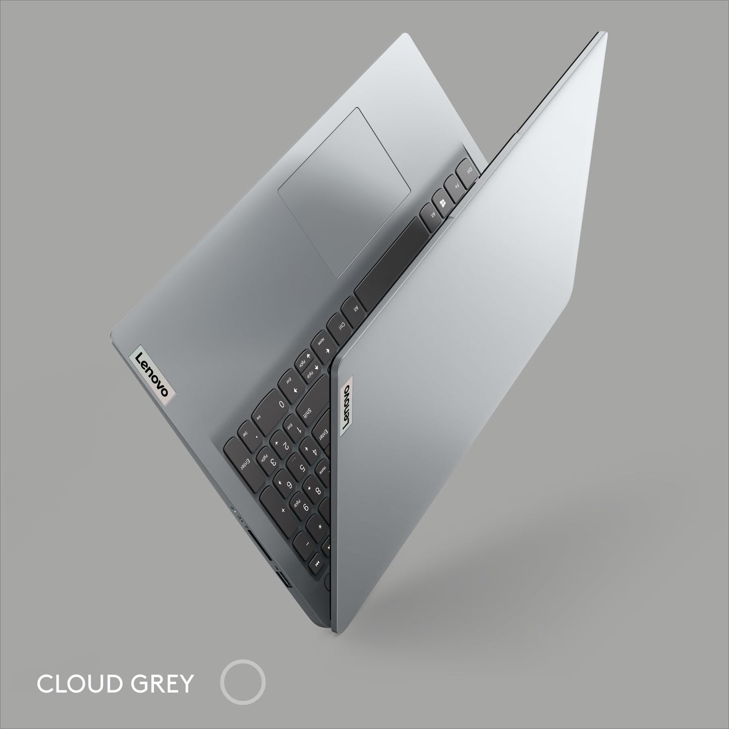 Lenovo IdeaPad 1 | 15 inch Full HD Laptop | Intel Pentium Silver N6000 | 4GB RAM | 128GB eMMC | Windows 11 Home in S mode | Cloud Grey