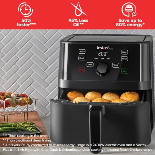 Instant Vortex Plus Dual Air Fryer with Large Double Air Frying Drawers