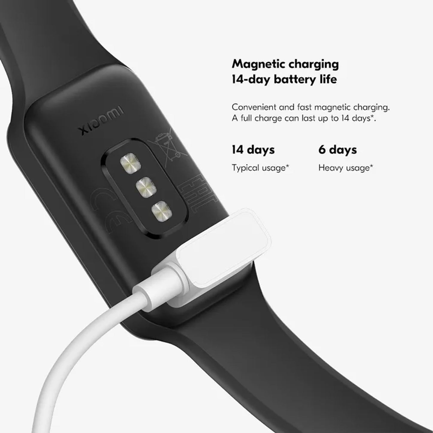 Xiaomi Smart Band 8 Active Fitness Tracker & Activity Tracker with 1.47" LCD Display, 14-Day Battery Life, Blood Oxygen, Heart Rate, Sleep & Stress Monitoring, Fitness Watch for Men Women