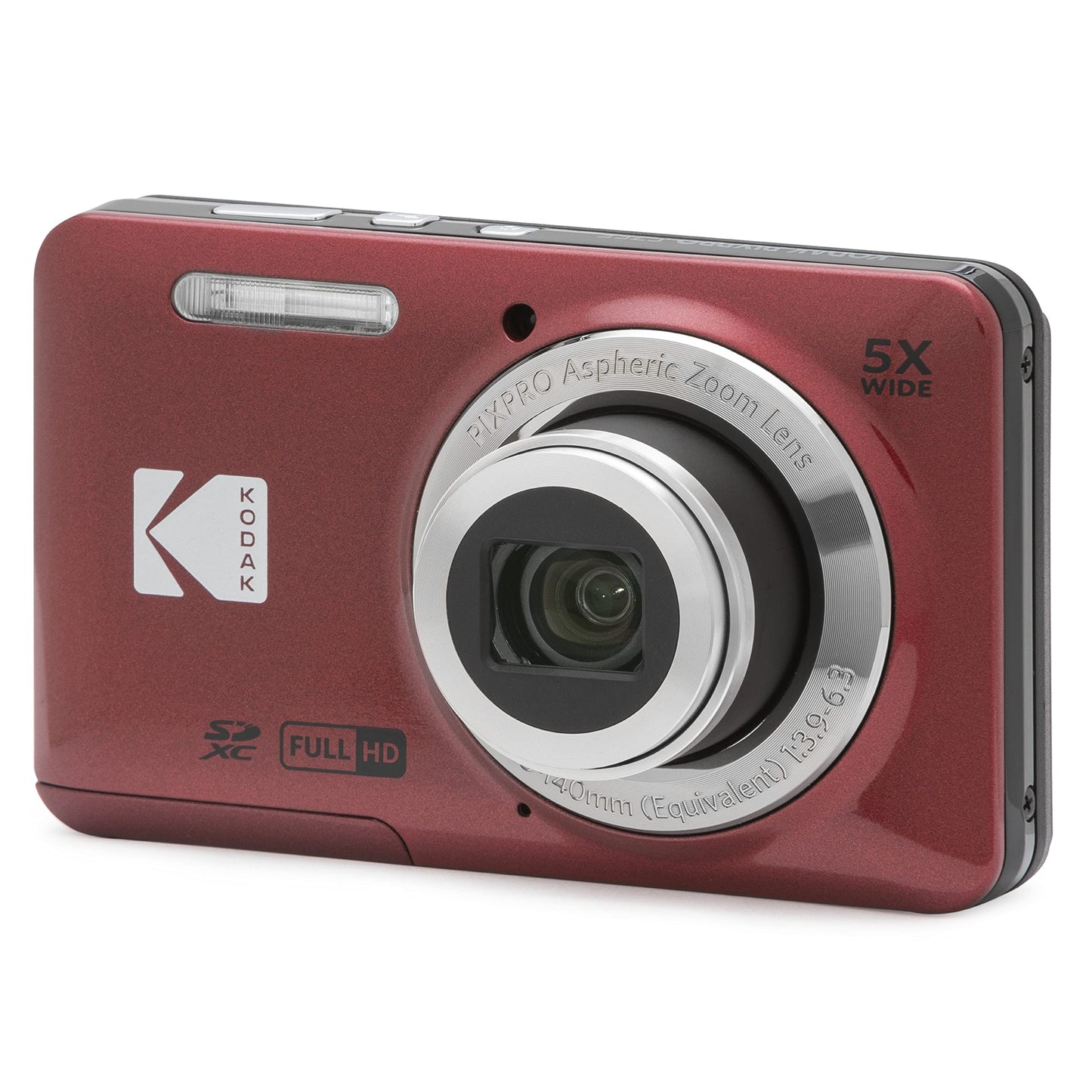 KODAK PIXPRO Friendly Zoom FZ55-BK 16MP Digital Camera with 5X Optical Zoom 28mm Wide Angle and 2.7" LCD Screen