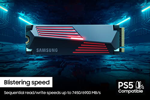 Samsung 990 PRO Heatsink SSD - 2TB - PCIe 4.0 NVMe M.2 Internal Solid State Drive