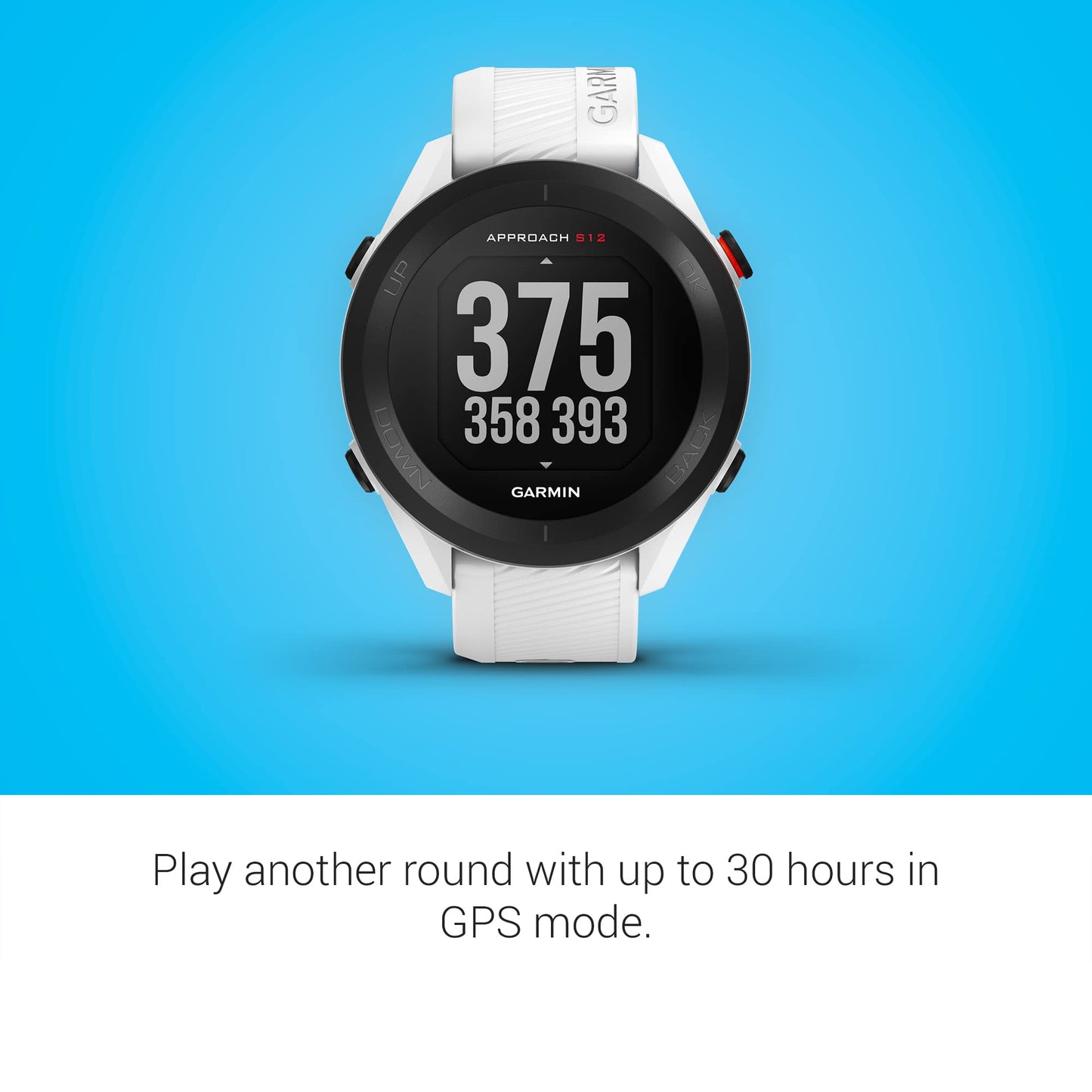 Garmin Approach S12, Easy-to-Use GPS Golf Watch