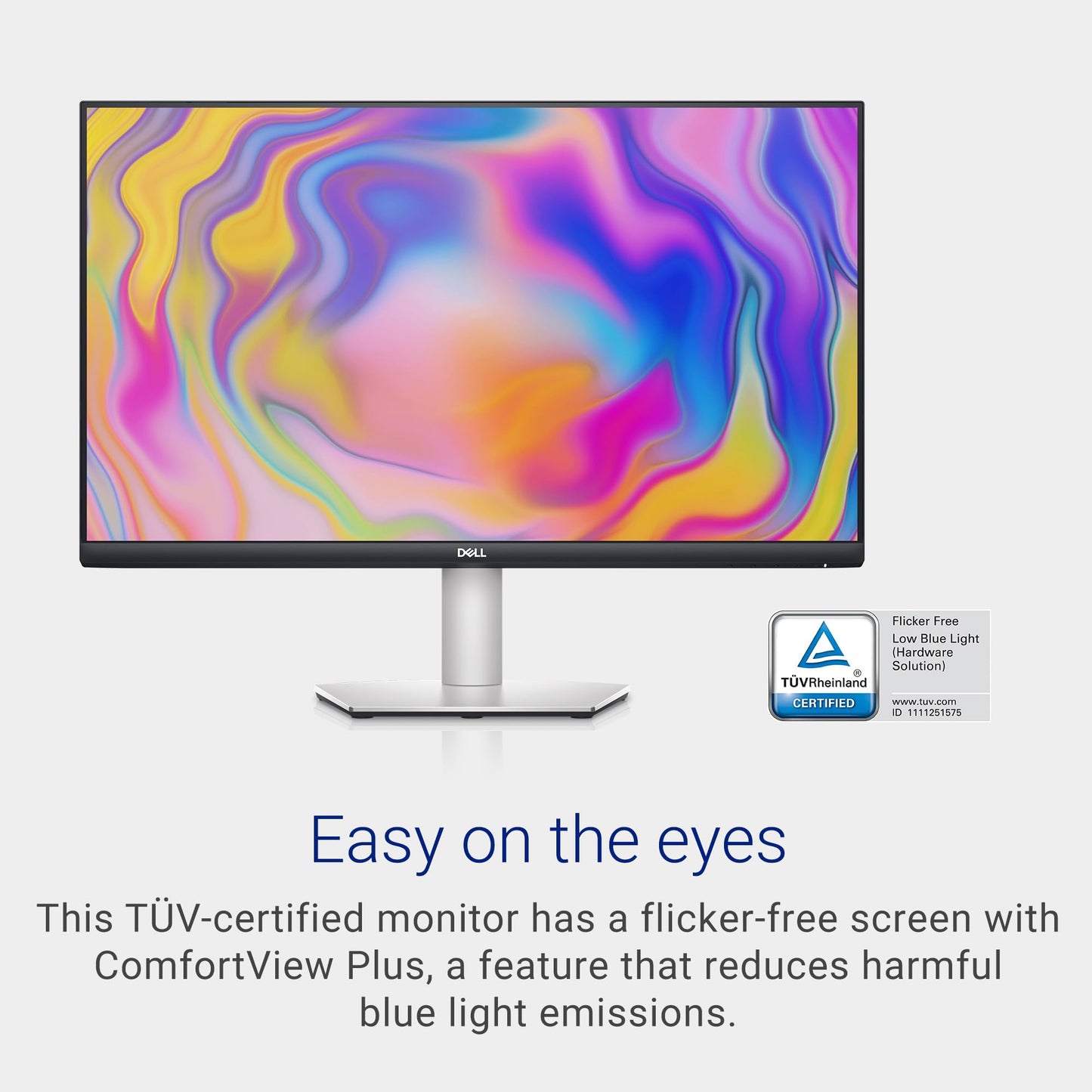 Dell USB-C Monitor - Full HD Display, 75Hz Refresh Rate, 4MS Grey-to-Grey Response Time (Extreme Mode), Dual 3W Built-in Speakers, HDMI, IPS, AMD FreeSync