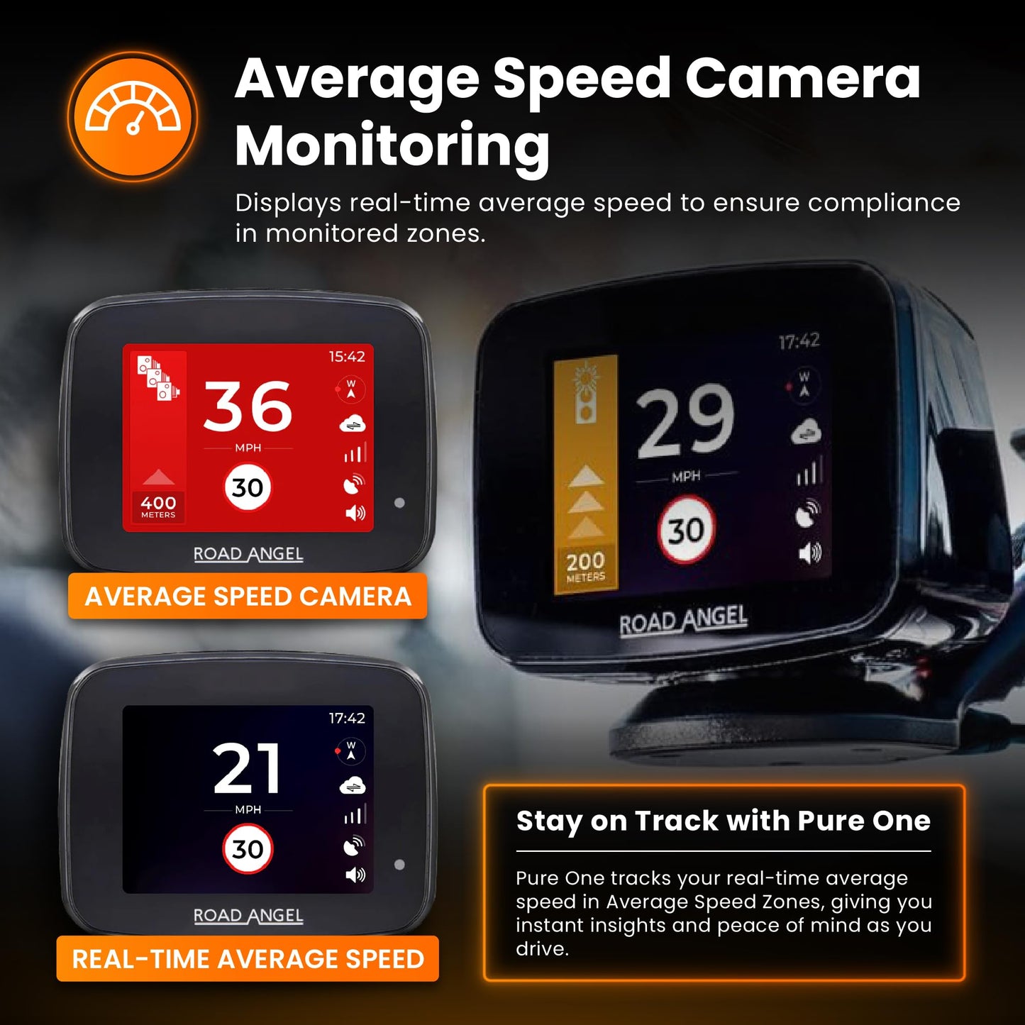 Road Angel Pure Advanced Speed Camera Detector System