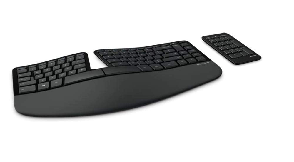 Microsoft Sculpt Ergonomic Desktop Keyboard, Mouse and Numeric Pad Set - UK Layout