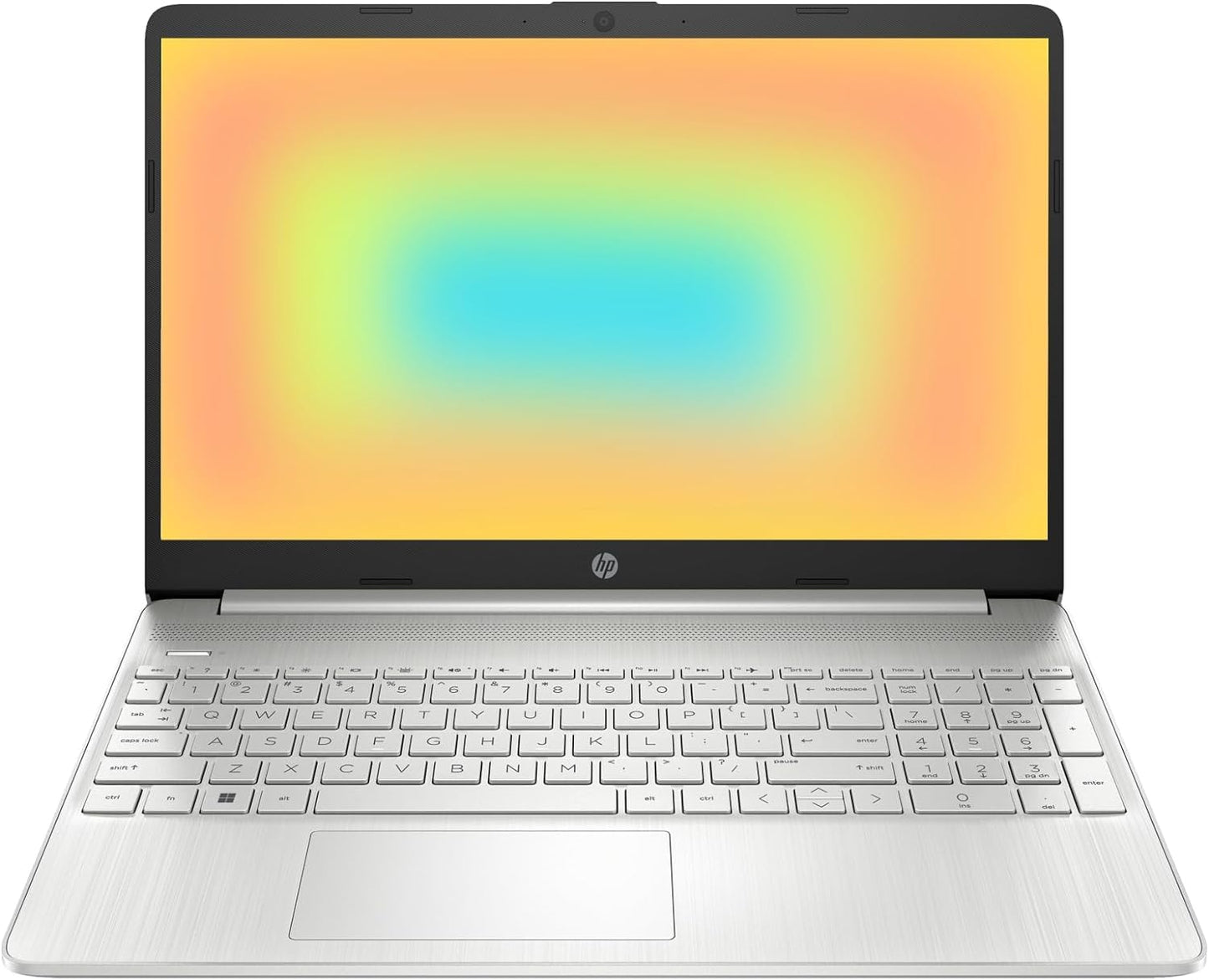 HP Laptop PC 15s-fq5585sa | Intel Core i3-1215U Processor | 8GB RAM | 128GB SSD | Intel UHD Graphics | 15.6 inch Full HD 16:9 display | Windows 11 Home | Natural Silver