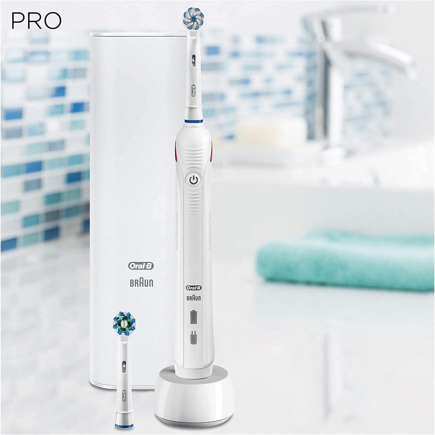 Oral-B Pro 3 Electric Toothbrush Bundle with Smart Pressure Sensor