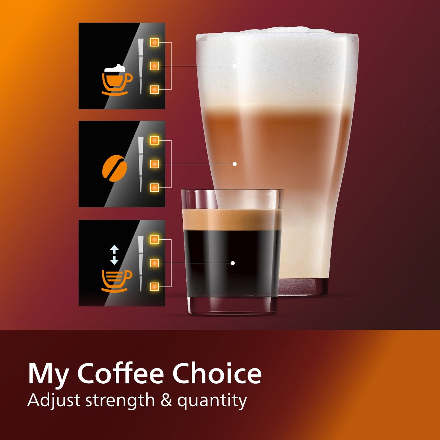 PHILIPS 3200 Series Bean-to-Cup Coffee Machine - LatteGo Milk System, 5 Coffee Varieties, Intuitive Touch Display, 100% Ceramic Grinders, Silver (EP3246/70)