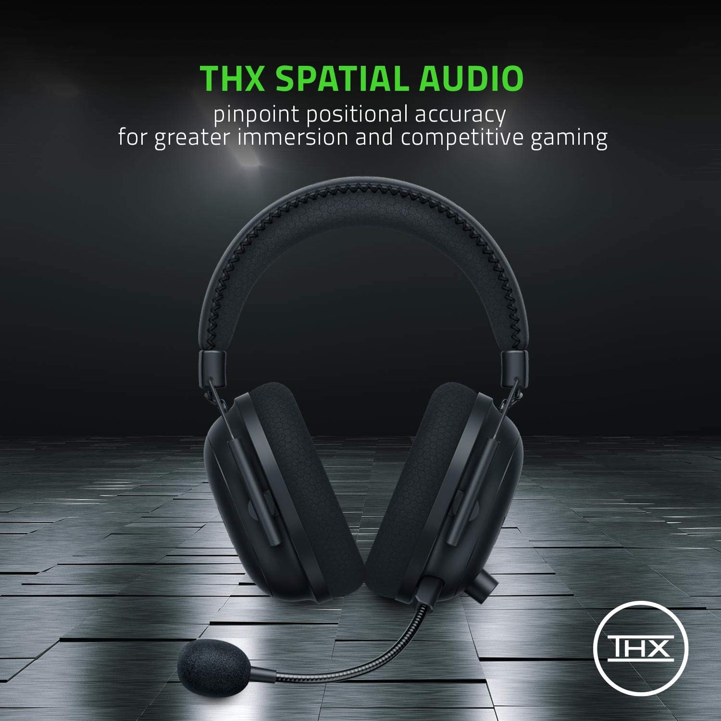 Razer BlackShark V2 - Premium Esports Gaming Headset (TriForce 50mm Drivers, HyperClear Cardiod Mic, Advanced Passive Noise Cancelation