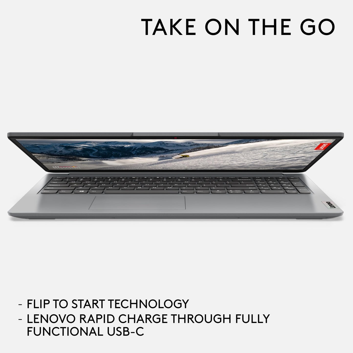 Lenovo IdeaPad 1 | 15 inch Full HD Laptop | Intel Pentium Silver N6000 | 4GB RAM | 128GB eMMC | Windows 11 Home in S mode | Cloud Grey