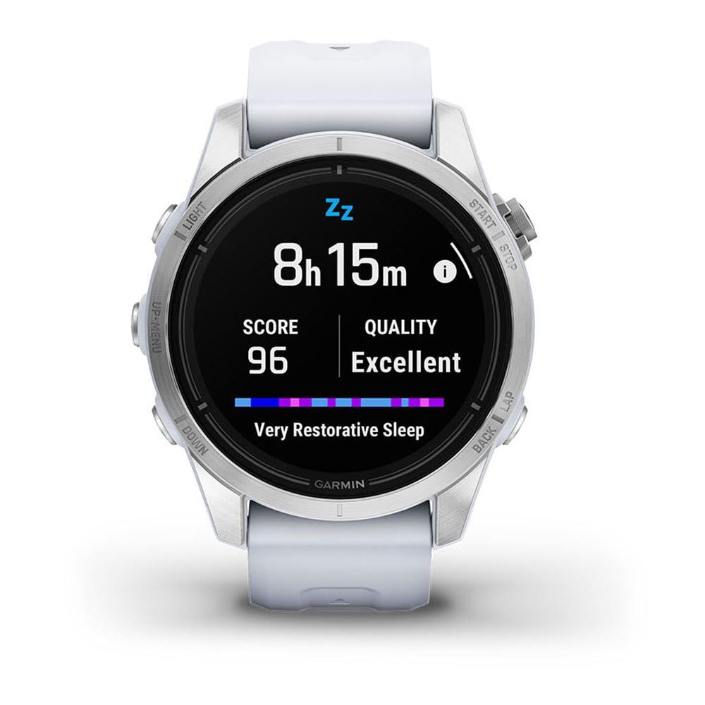 Garmin epix Pro (Gen 2), Glass, Silver, Whitestone