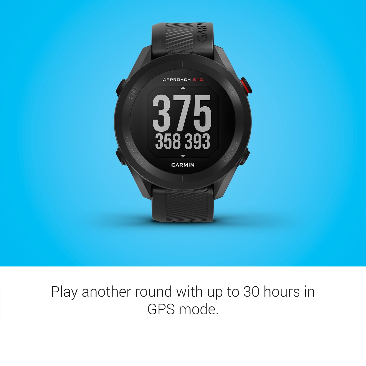 Garmin Approach S12, Easy-to-Use GPS Golf Watch