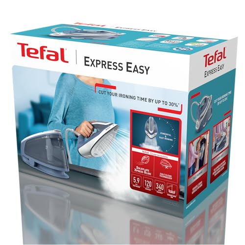 Tefal Steam Generator Iron, Express Essential, 2200 W, White and Green, SV6115