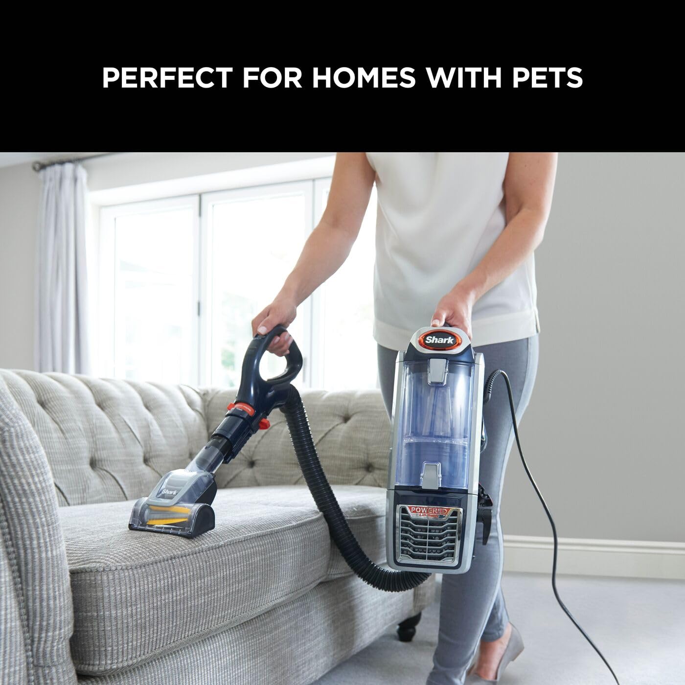 Shark Corded Upright Vacuum Cleaner 1.1L with Lift-Away Technology
