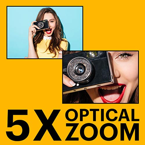 KODAK PIXPRO Friendly Zoom FZ55-BK 16MP Digital Camera with 5X Optical Zoom 28mm Wide Angle and 2.7" LCD Screen