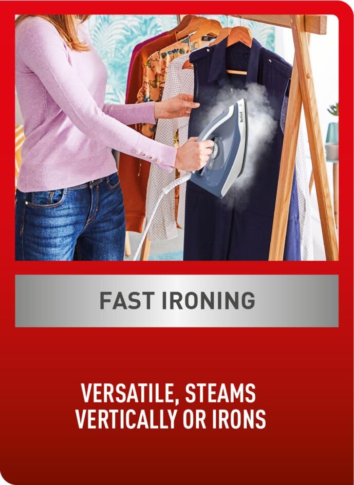 Tefal Steam Generator Iron, Express Essential, 2200 W, White and Green, SV6115