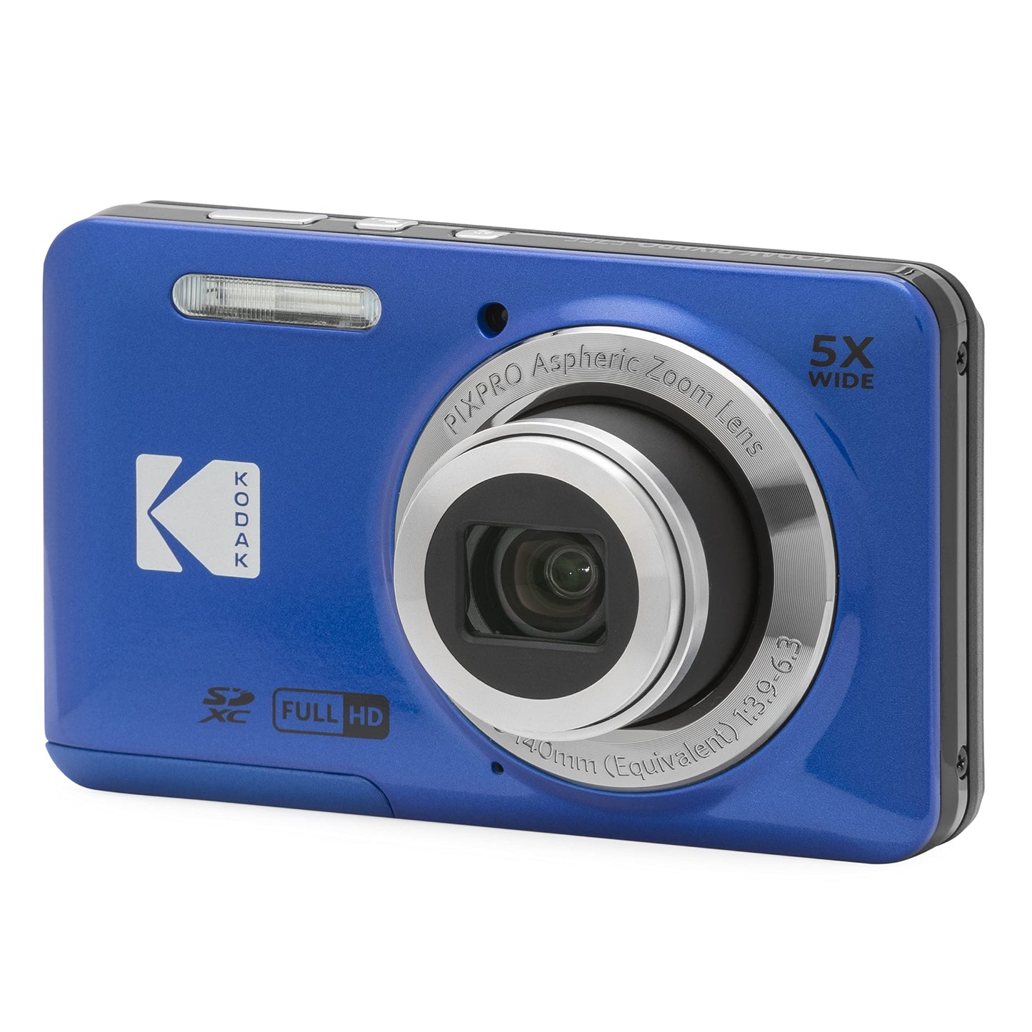 KODAK PIXPRO Friendly Zoom FZ55-BK 16MP Digital Camera with 5X Optical Zoom 28mm Wide Angle and 2.7" LCD Screen