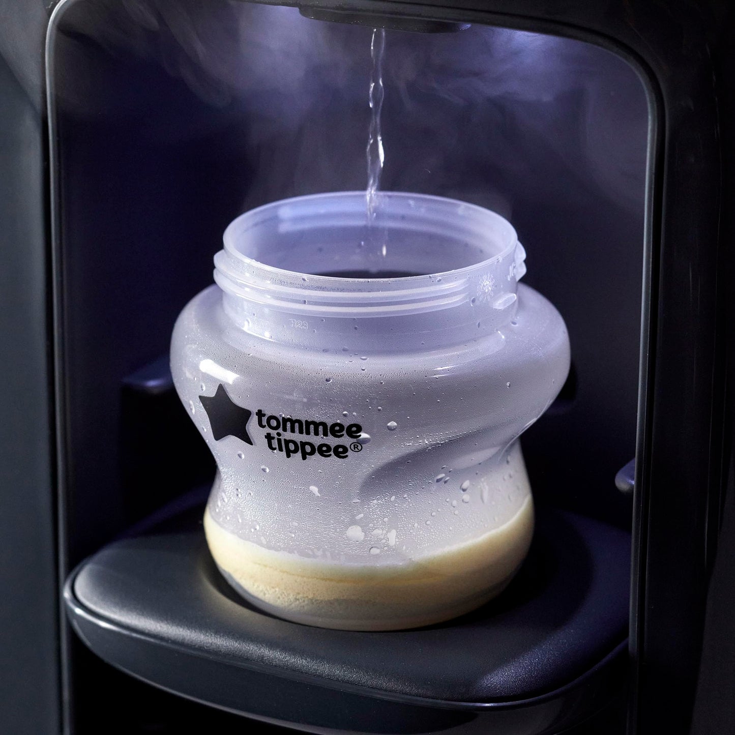 Tommee Tippee Perfect Prep Day & Night, Grey, Baby Bottle Formula Feed Maker with Antibacterial Filter, Digital Display and Adjustable Volume
