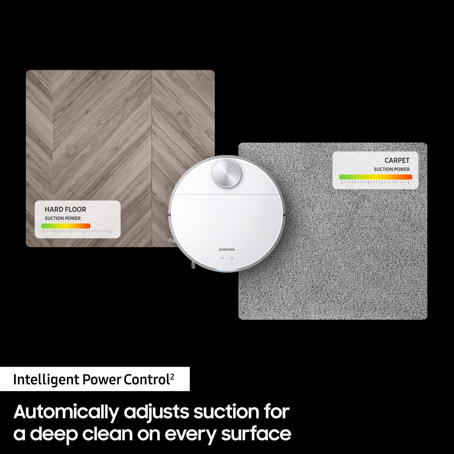 Samsung Jet Bot™ Robot Vacuum Cleaner Max 60W Suction Power VR30T80313W/EU