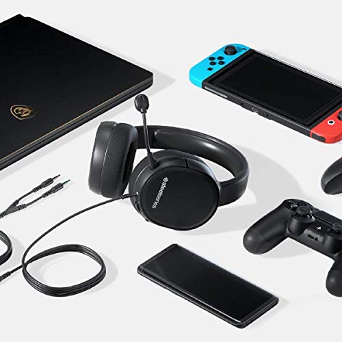 SteelSeries Tusq In-Ear Gaming Headset for Mobile Gaming - Built-in and Detachable Optional Headband Microphone - Ergonomic Headband Design