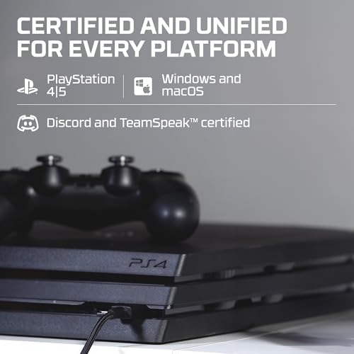 HyperX HX-MICQC-BK– Standalone Microphone for streamers, content creators and gamers PC, PS4, and Mac, Black, One Size