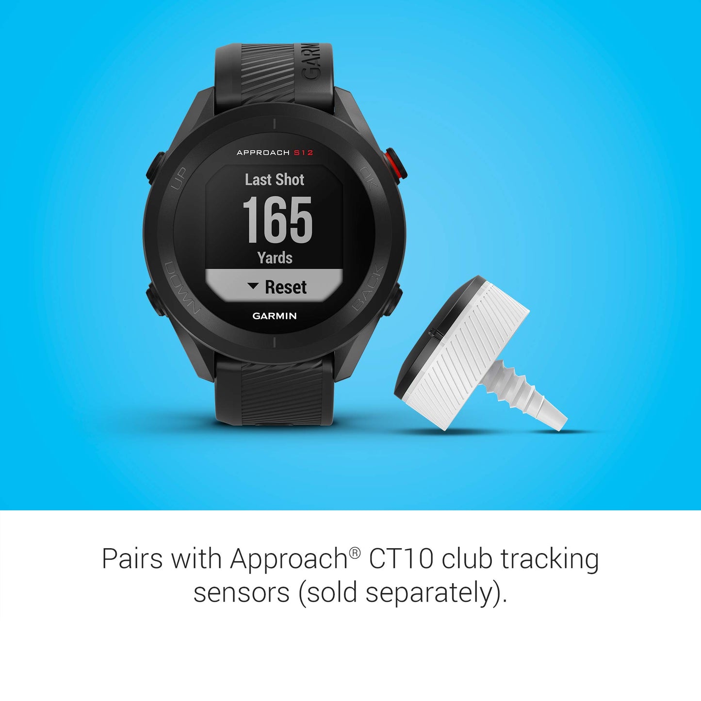Garmin Approach S12, Easy-to-Use GPS Golf Watch