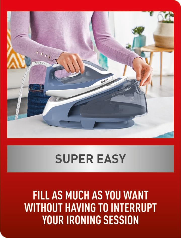 Tefal Steam Generator Iron, Express Essential, 2200 W, White and Green, SV6115