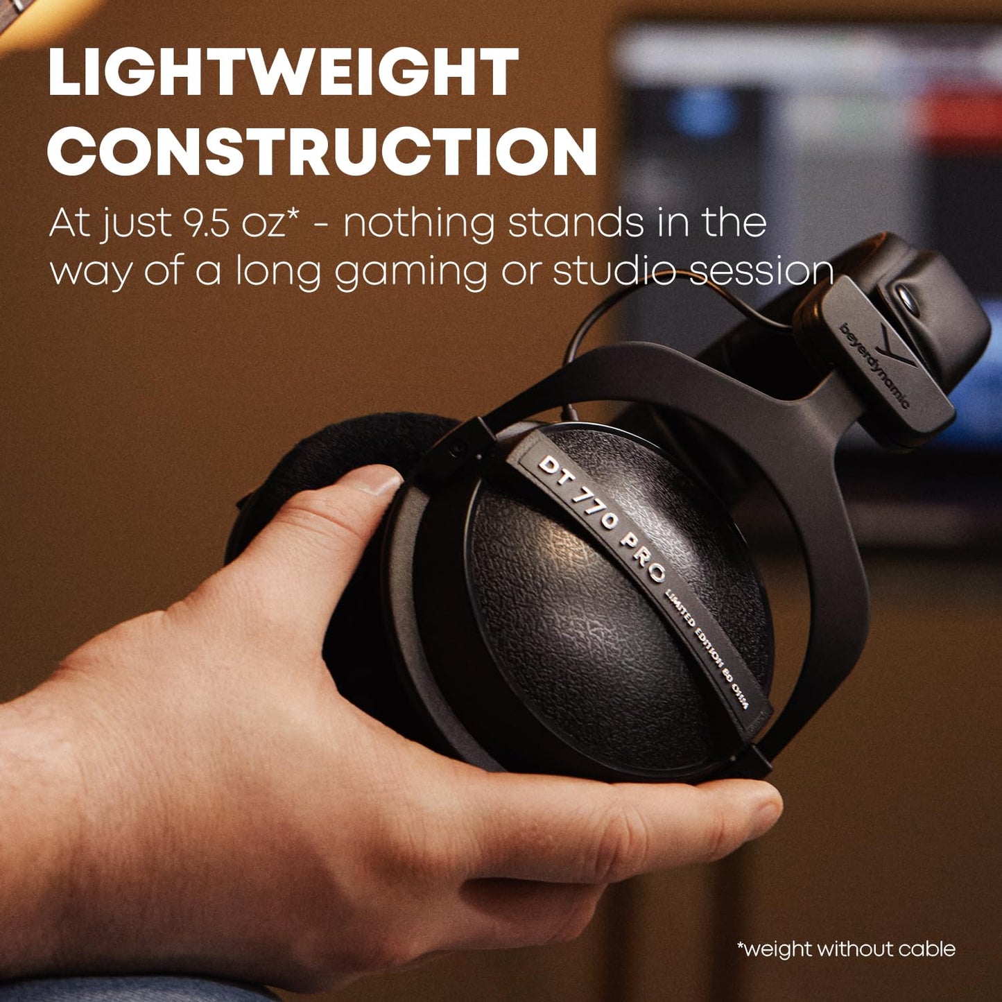 beyerdynamic DT 770 Pro Studio Headphones - Over-Ear, Closed-Back, Professional Design for Recording and Monitoring