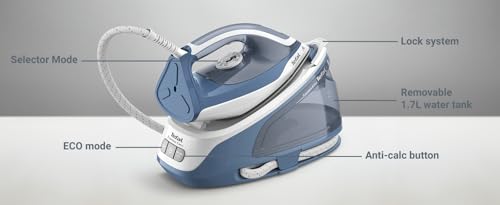 Tefal Steam Generator Iron, Express Essential, 2200 W, White and Green, SV6115