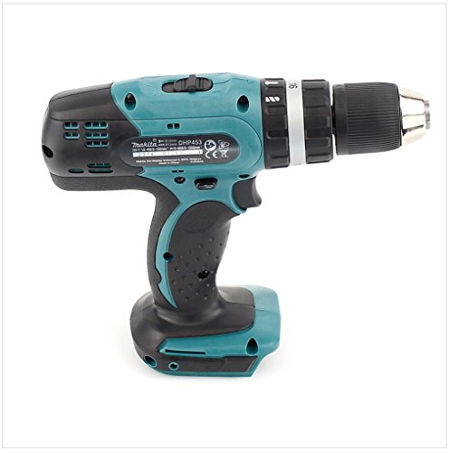 Makita DHP453 Solo Cordless Hammer Drill 18 V, Black, Blue