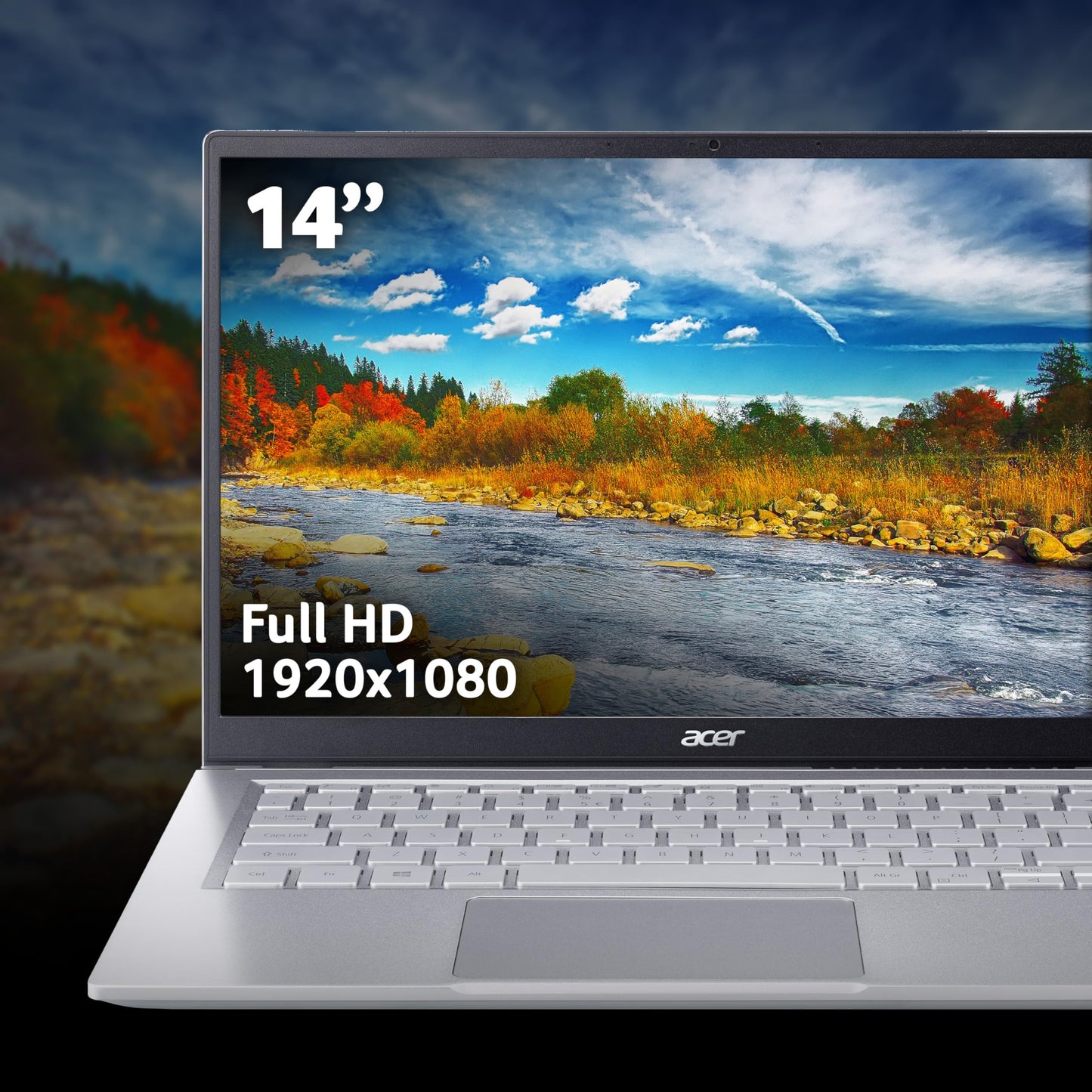 acer Swift 3 SF314-43 14 inch Laptop - (AMD Ryzen 5 5500U, 16GB, 512GB SSD, Full HD Display, Windows 11, Silver)