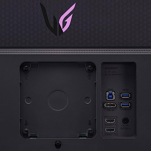 LG UltraGear 4K Gaming Monitor 27GR93U, 27 inch, 4K, 144Hz, 1ms GtG, IPS Display, HDR 10, NVIDIA G-Sync compatible & AMD FreeSync, Smart Energy Saving, Displayport, HDMI