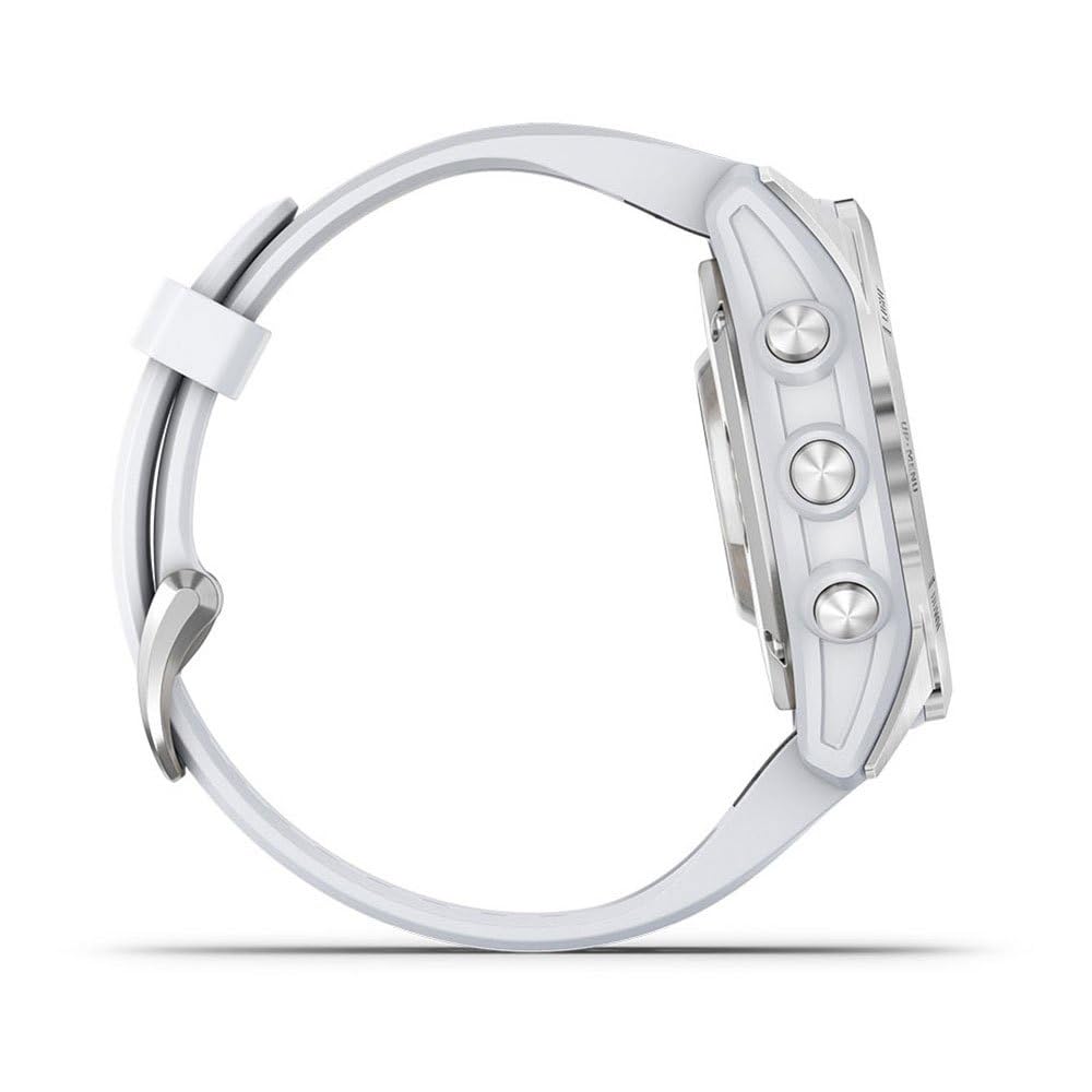 Garmin epix Pro (Gen 2), Glass, Silver, Whitestone