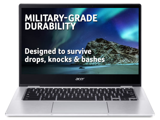 Acer Chromebook Spin 314 CP314-1H - (Intel Celeron N4500, 4GB, 64GB eMMC, 14 Inch HD Touchscreen Display, Google Chrome OS, Silver)