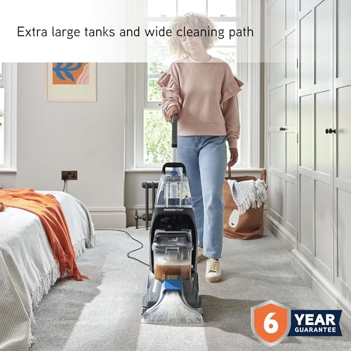 Vax Rapid Power 2 Reach Carpet Cleaner | Leaves carpets dry in under 1 hr | XL Reach & Capacity | Extra Tools - CDCW-RPXLR