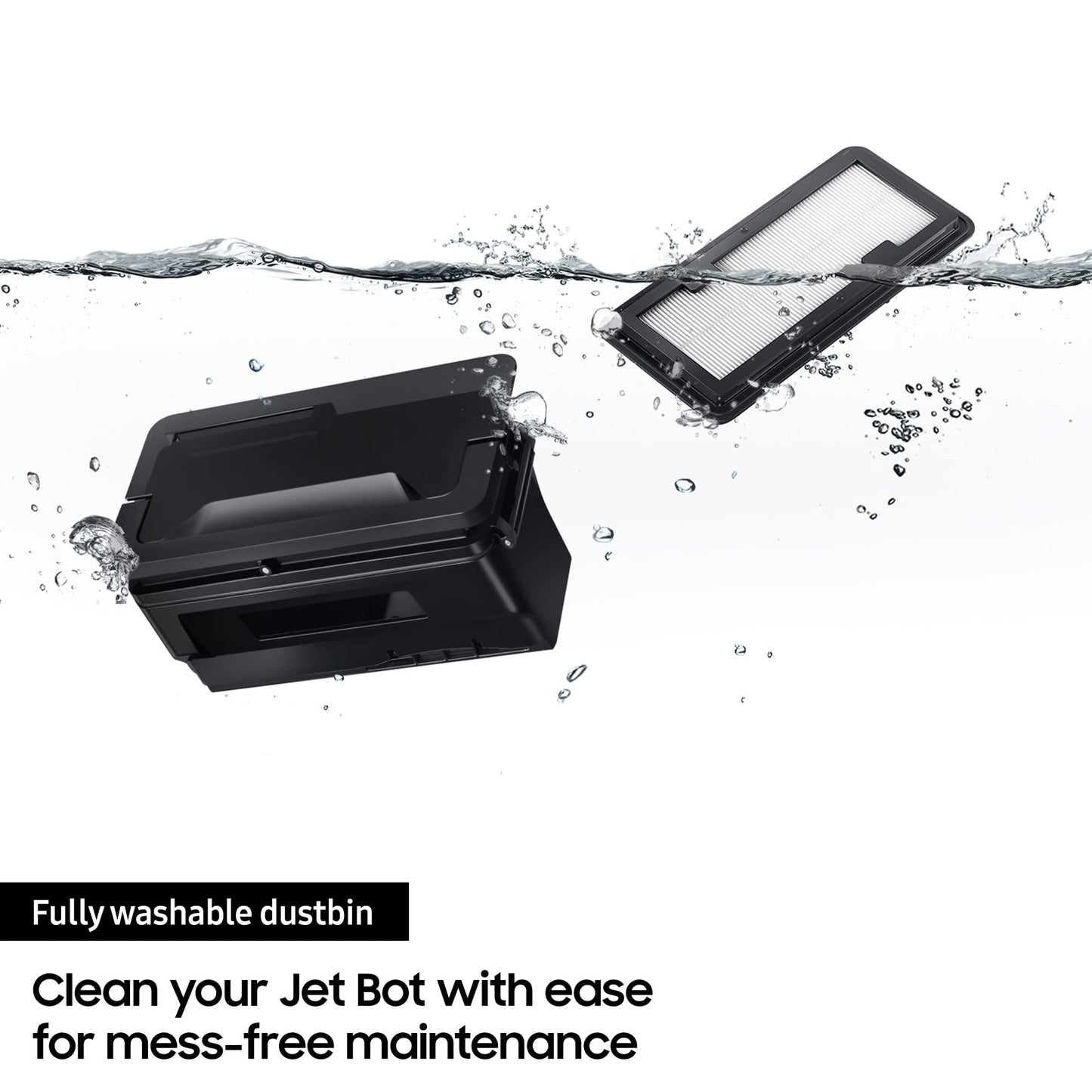 Samsung Jet Bot™ Robot Vacuum Cleaner Max 60W Suction Power VR30T80313W/EU