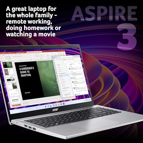 acer Aspire 3 A315-59 Laptop - Intel Core i5-1235U, 8GB, 256GB SSD, Integrated Graphics, 15.6" Full HD, Windows 11, Silver