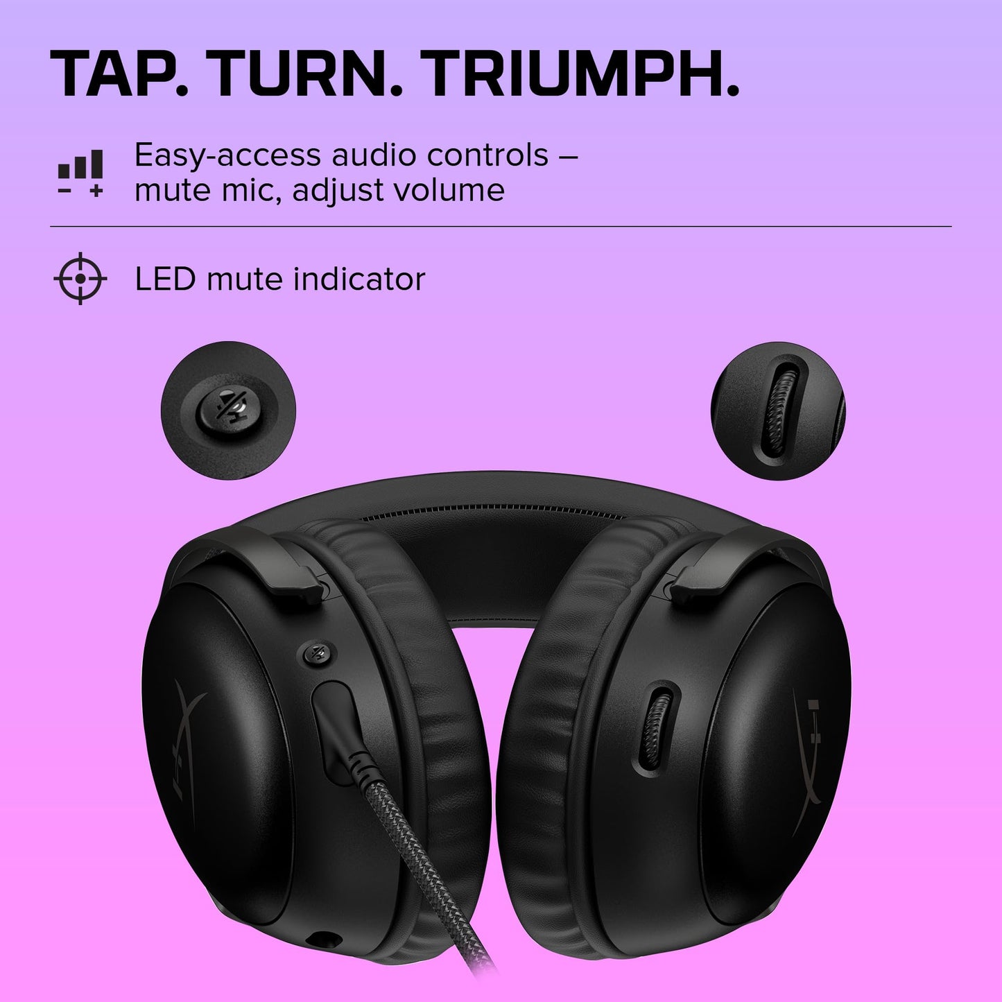 HyperX Cloud III – Wired Gaming Headset, PC, PS5, Xbox Series X|S, Angled 53mm Drivers, DTS, Memory Foam, Durable Frame, Ultra-Clear 10mm Mic, USB-C, USB-A, 3.5mm