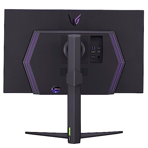 LG UltraGear 4K Gaming Monitor 27GR93U, 27 inch, 4K, 144Hz, 1ms GtG, IPS Display, HDR 10, NVIDIA G-Sync compatible & AMD FreeSync, Smart Energy Saving, Displayport, HDMI