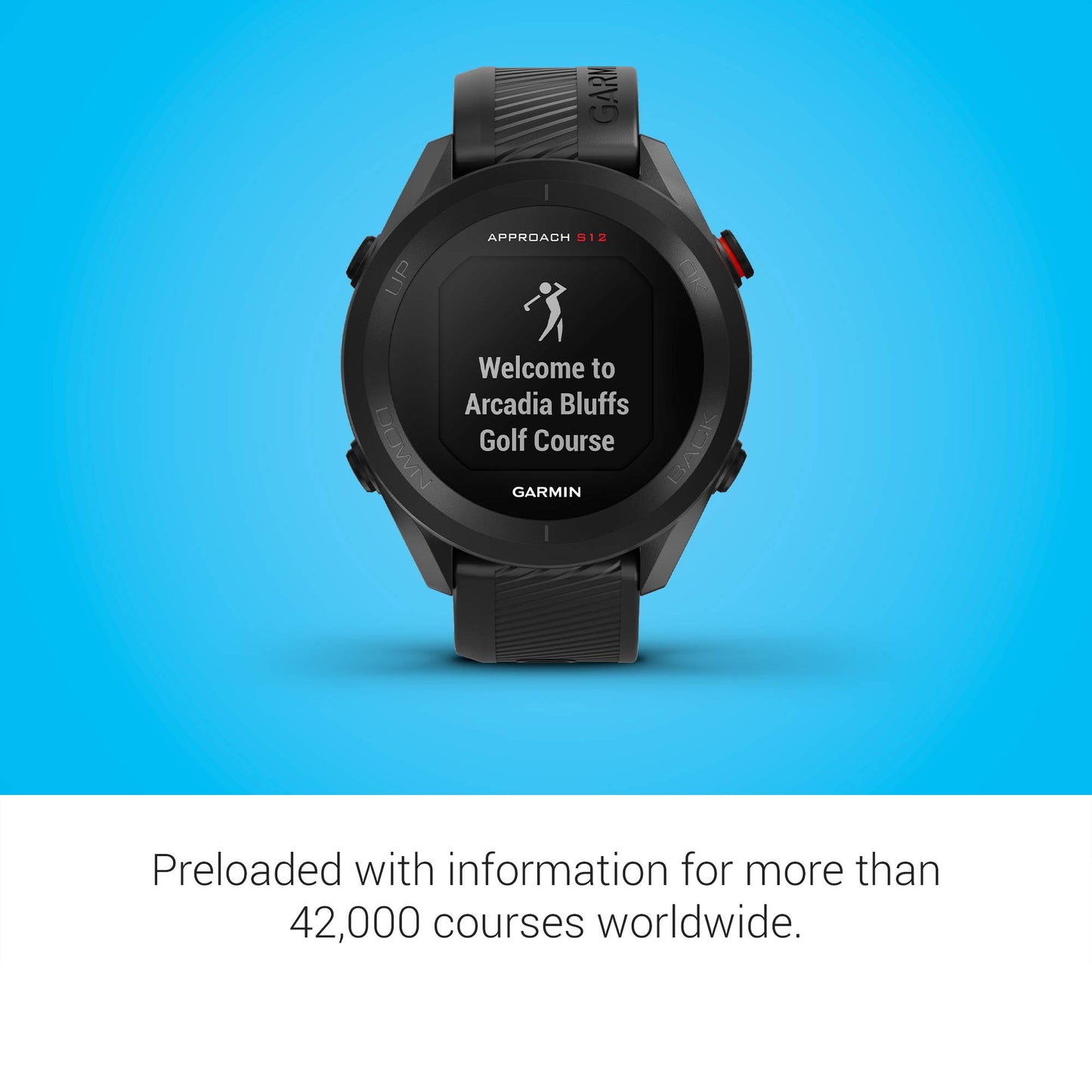 Garmin Approach S12, Easy-to-Use GPS Golf Watch