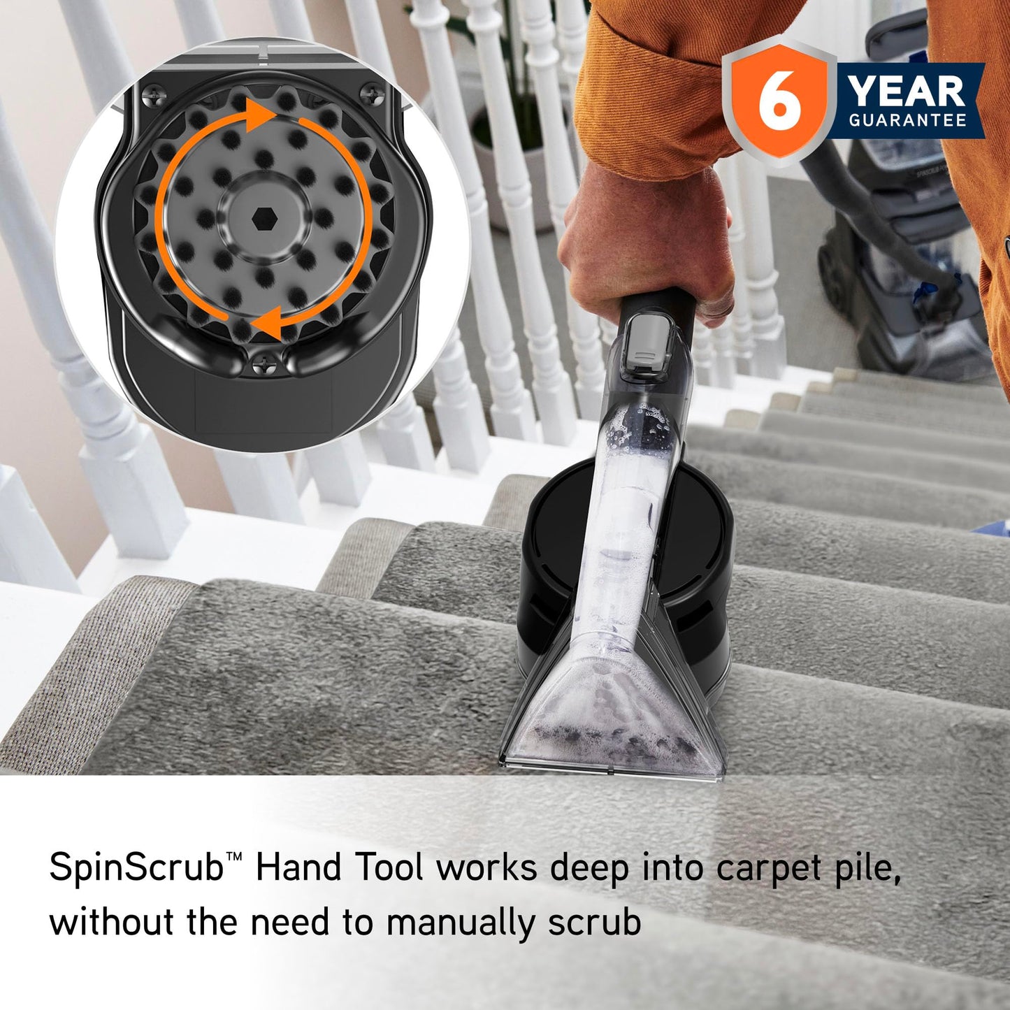 Vax Rapid Power 2 Reach Carpet Cleaner | Leaves carpets dry in under 1 hr | XL Reach & Capacity | Extra Tools - CDCW-RPXLR