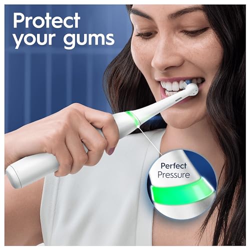 Oral-B iO8 Electric Toothbrushes for Adults, Gifts for Women/Men, App Connected Handle, 3 Toothbrush Heads, Travel Case & Toothbrush Head Holder, 6 Modes, 2 Pin UK Plug, Violet, Oral B IO Toothbrush