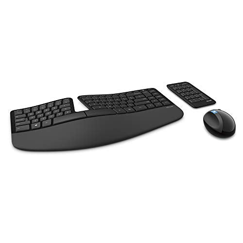 Microsoft Sculpt Ergonomic Desktop Keyboard, Mouse and Numeric Pad Set - UK Layout