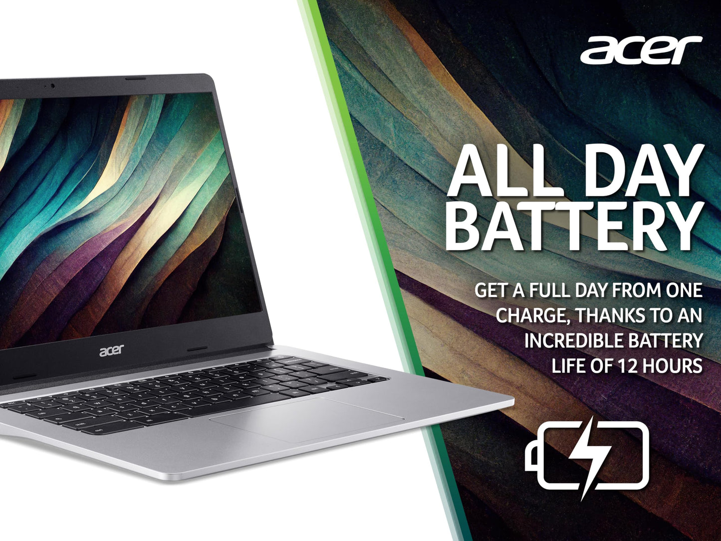 Acer Chromebook 314 CB314-2H Laptop - MTK MT8183, 4GB, 64GB eMMC, Integrated Graphics, 14-inch HD, Google Chrome OS, Silver